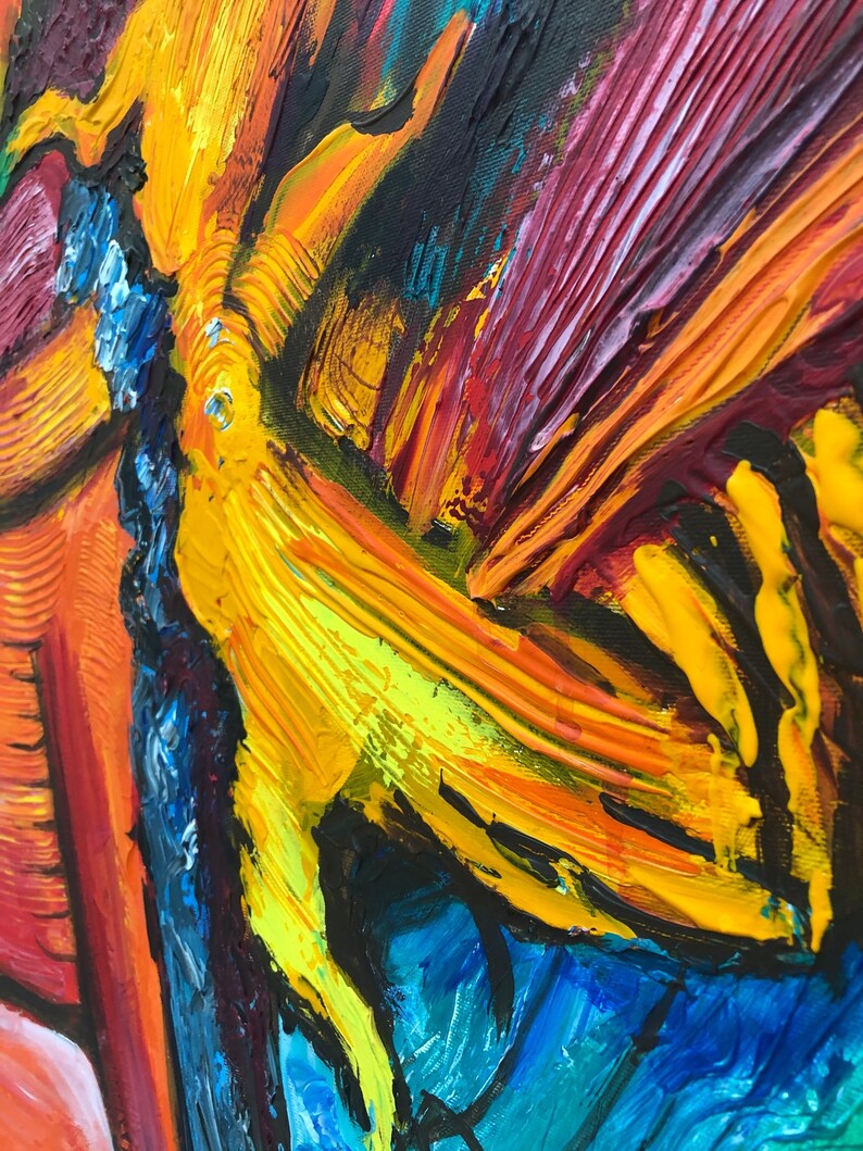 Abstract Red Painting Abstract Painting on Canvas Original Red Etsy