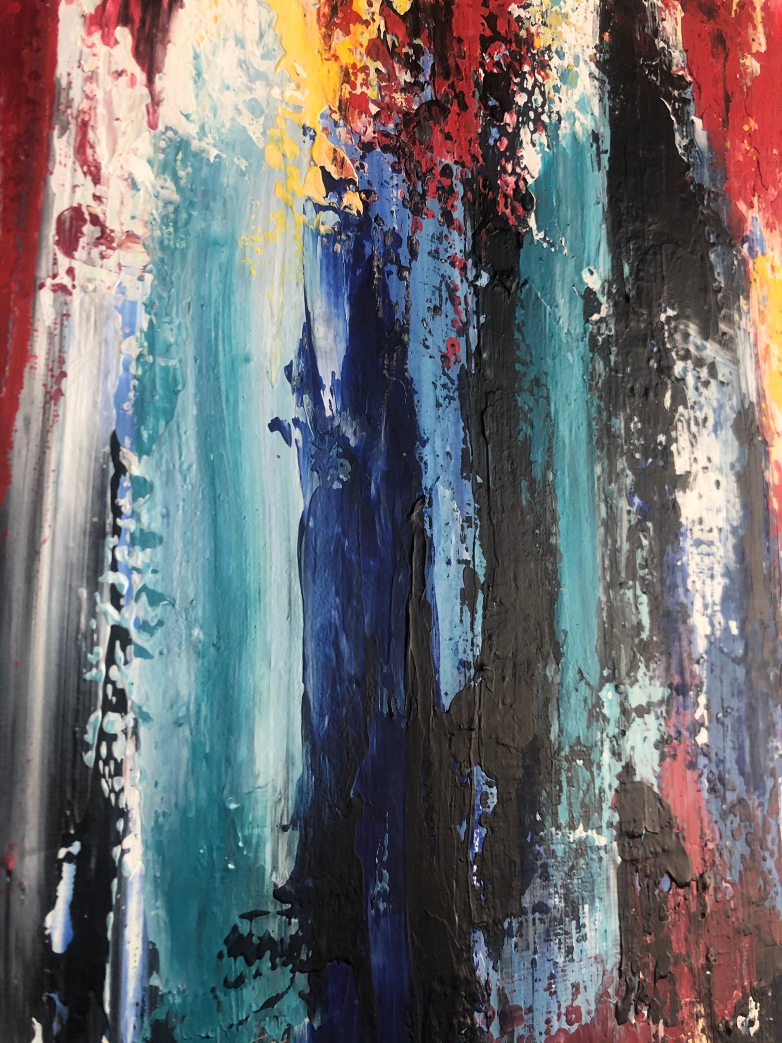 Grande Peinture Colorée Peinture Abstraite Sur Toile Peinture Etsy France