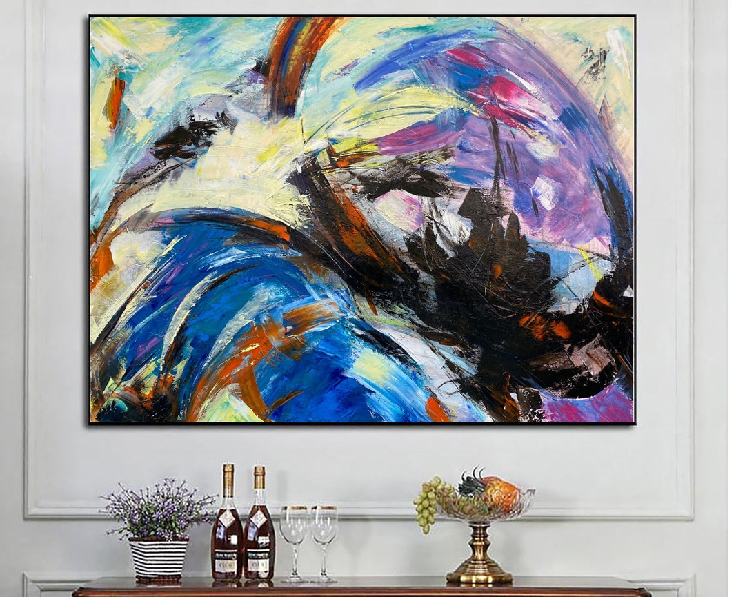 40x60 Large Abstract Painting Original Art Work on Canvas Modern Oil