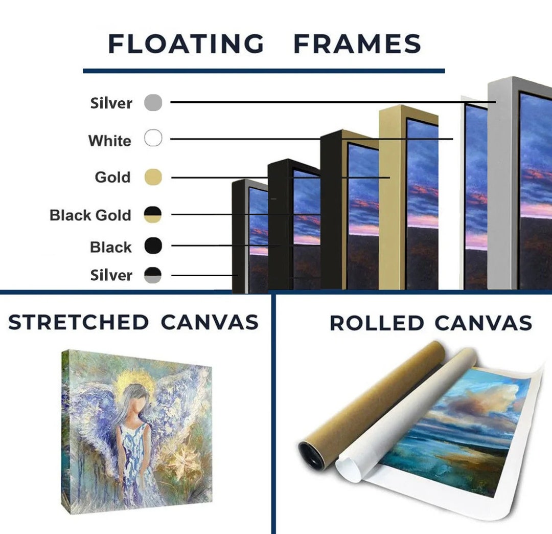 Frame for Painting Wooden Floating Frames - Etsy