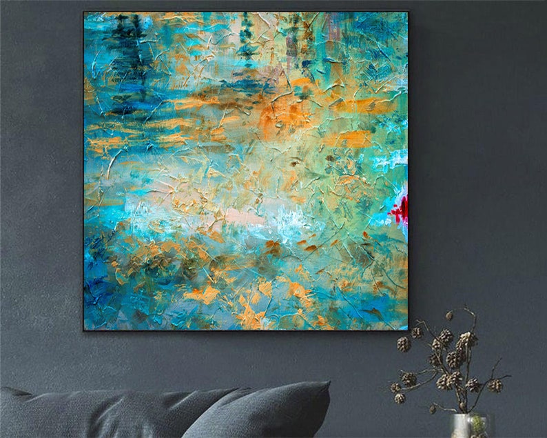Oversized Oil Painting Blue Painting Abstract Painting on Etsy