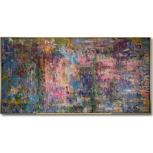 Colorful Abstract Texture Painting – Modern Wall Art