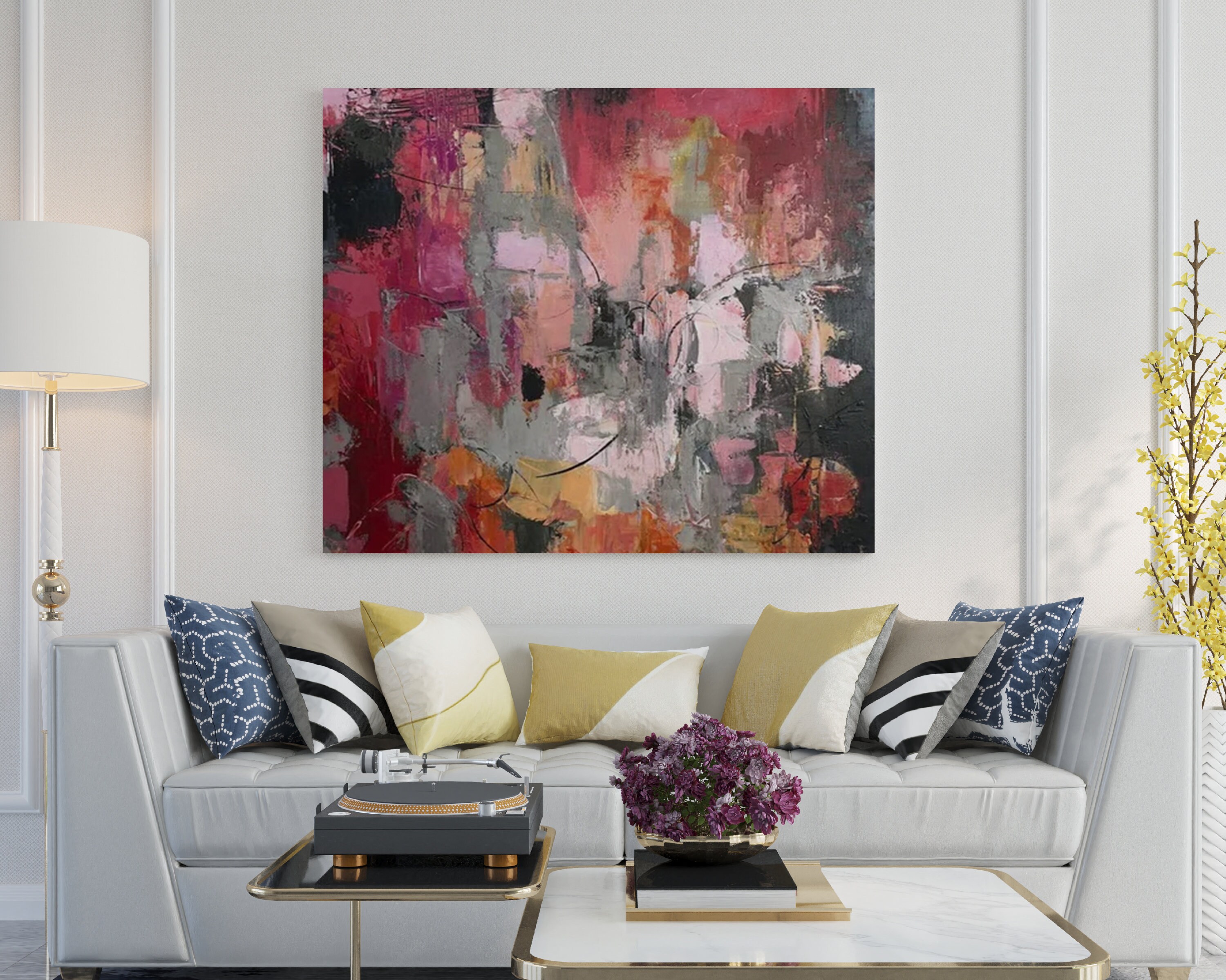 Extra Large Painting Living Room Wall Art Abstract Painting - Etsy