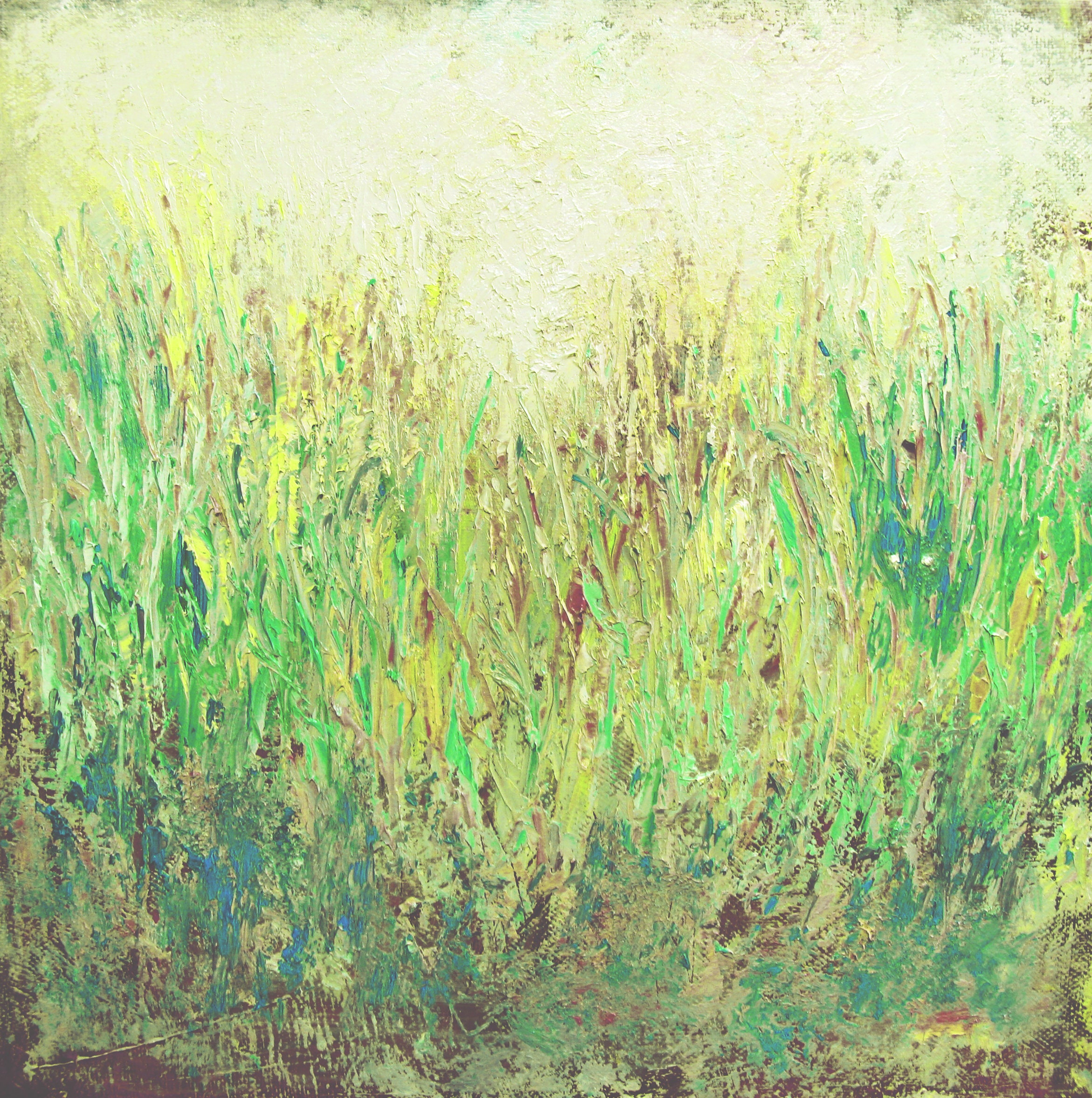 Oversized Wall Art Canvas Green Painting Nature Wall Art Etsy