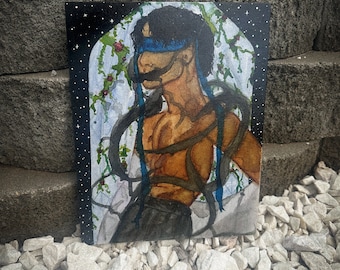 Azriel Shadow Singer Acotar Bat Boys Painting Art