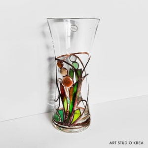 Glass Flower Vase (GIFT ART GLASS)