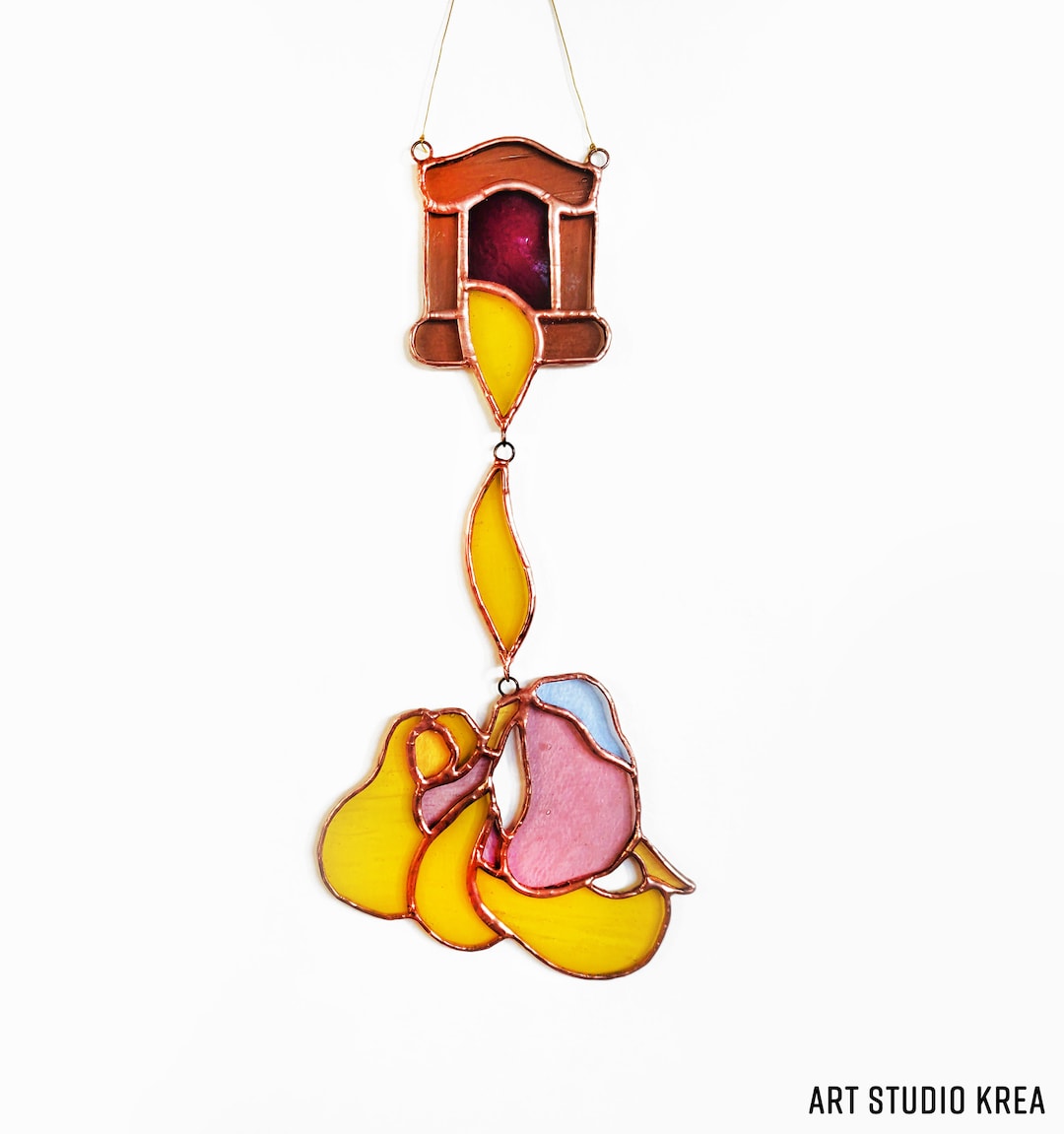 Finally Free Princess Hanging Decoration Suncatcher Stained Glass ...