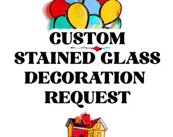 JE EIGEN IDEE!!! Aangepaste filmanimatie Karakters glas-in-lood decoratie decoratie