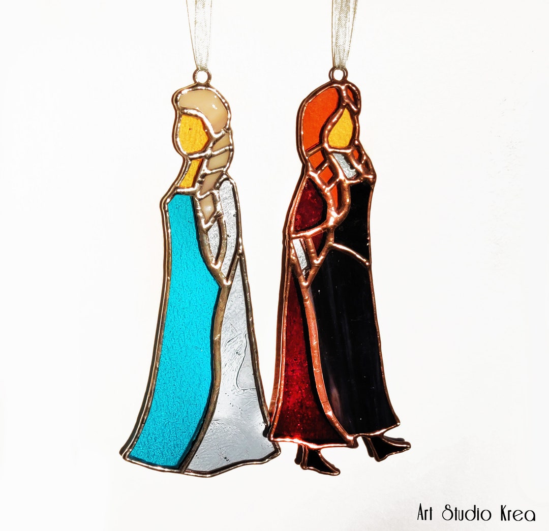 Sisters Hanging Decoration Stained Glass Suncatcher Stained Etsy UK
