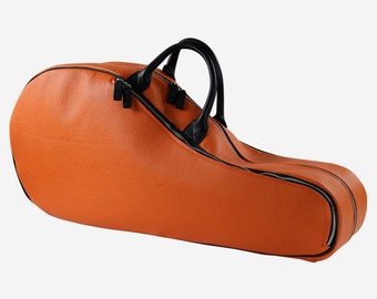 Le "Modern Tennis Bag" Sac porte-raquette en cuir véritable imperméable