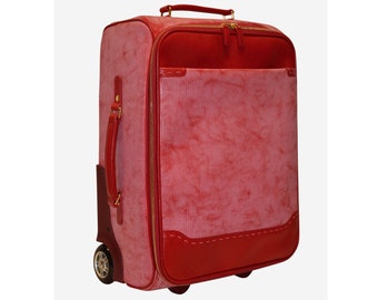 Der "Ghost Trolley" Koffer Gepäck Reisetasche Echtleder Handmade in Italy