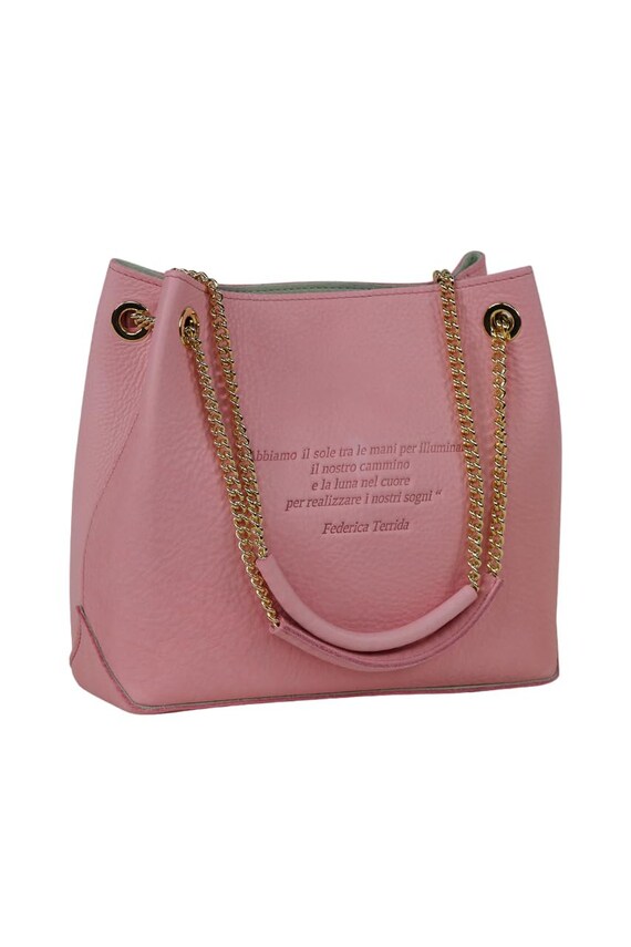 Leather Luxury Shopper With Removable Inner Pouch NO CLOSURE