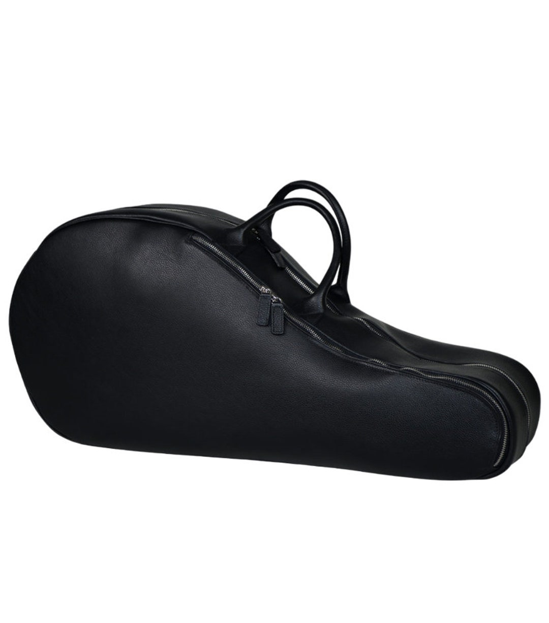 Leather Tennis Bag Racket Sports Bag 2 Rackets Soft Pebblegrain Full