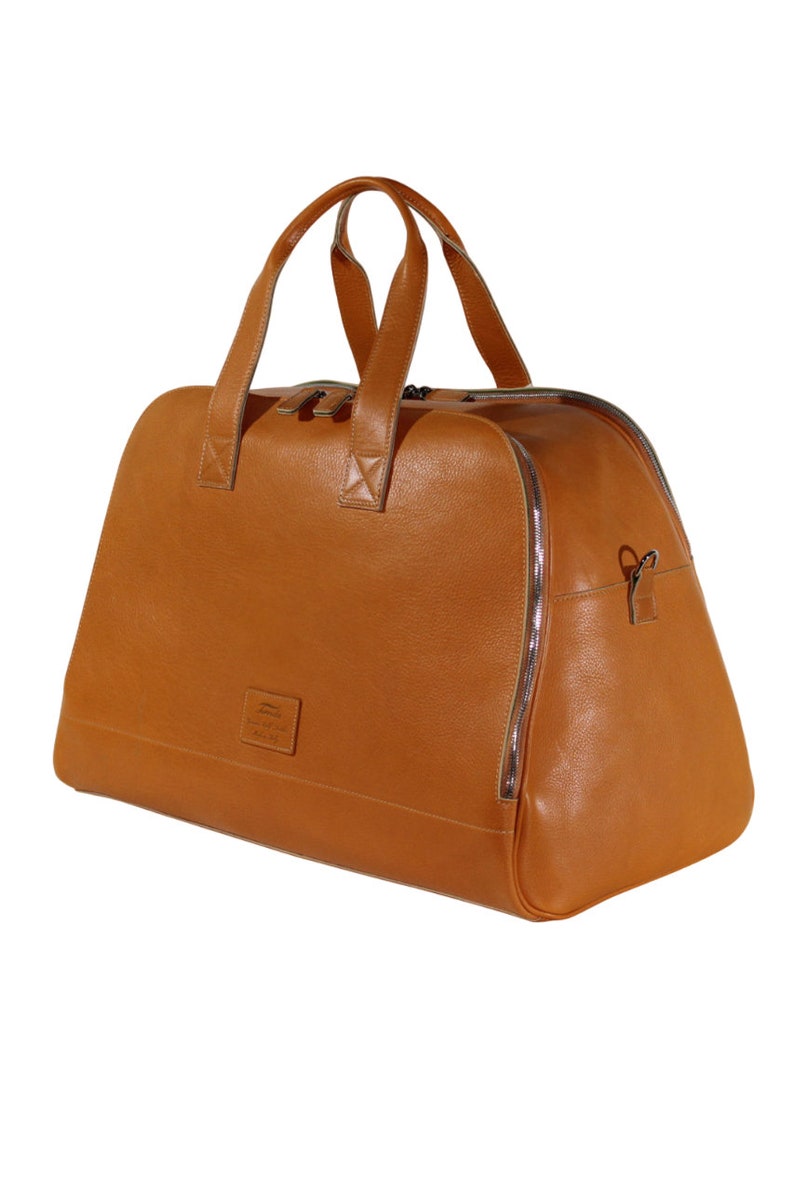 Aviator Leather Duffle Bag Soft Full Grain Leather Luxury Etsy