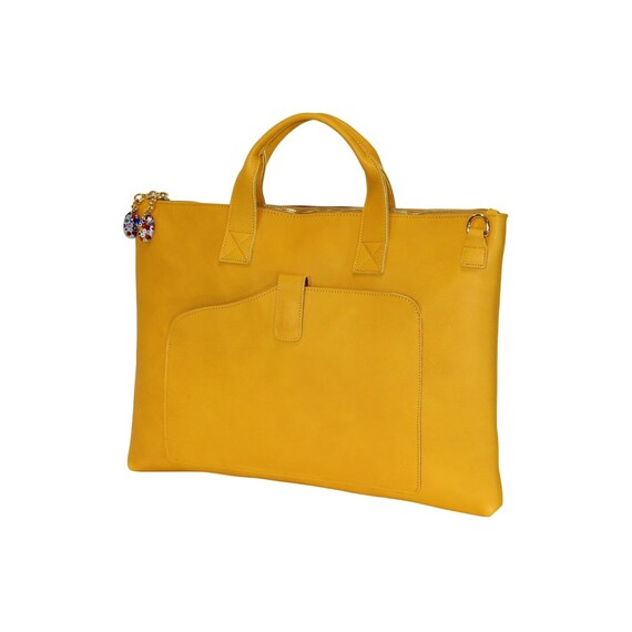 Soft briefcase with shoulder strap sales
