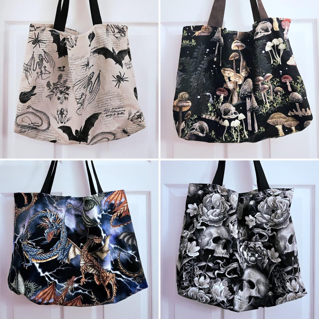 Creepy canvas tote bag main image 1