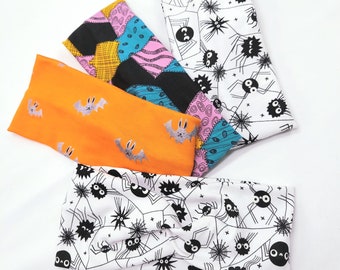 Spooky Themes 4" Wide Twist Headband, Fruit Print, Stretch Knit Fabric, Cute Headband, Great Gifts, Stocking Stuffer