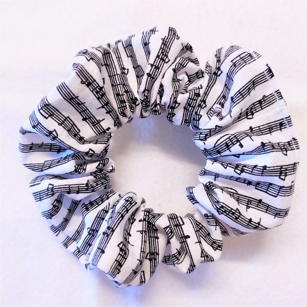 Musical Stripes Hair Scrunchies, Themed Gift, Party Favor, Fun Accessory, Handmade, Ready to Ship