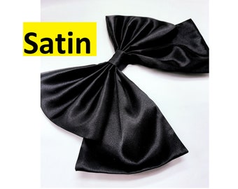 Jumbo 12" Large Satin Fabric Bow, Multiple Colors, Oversized Cosplay Accessory, Anime inspired, For Crafts or Home Décor, Handmade