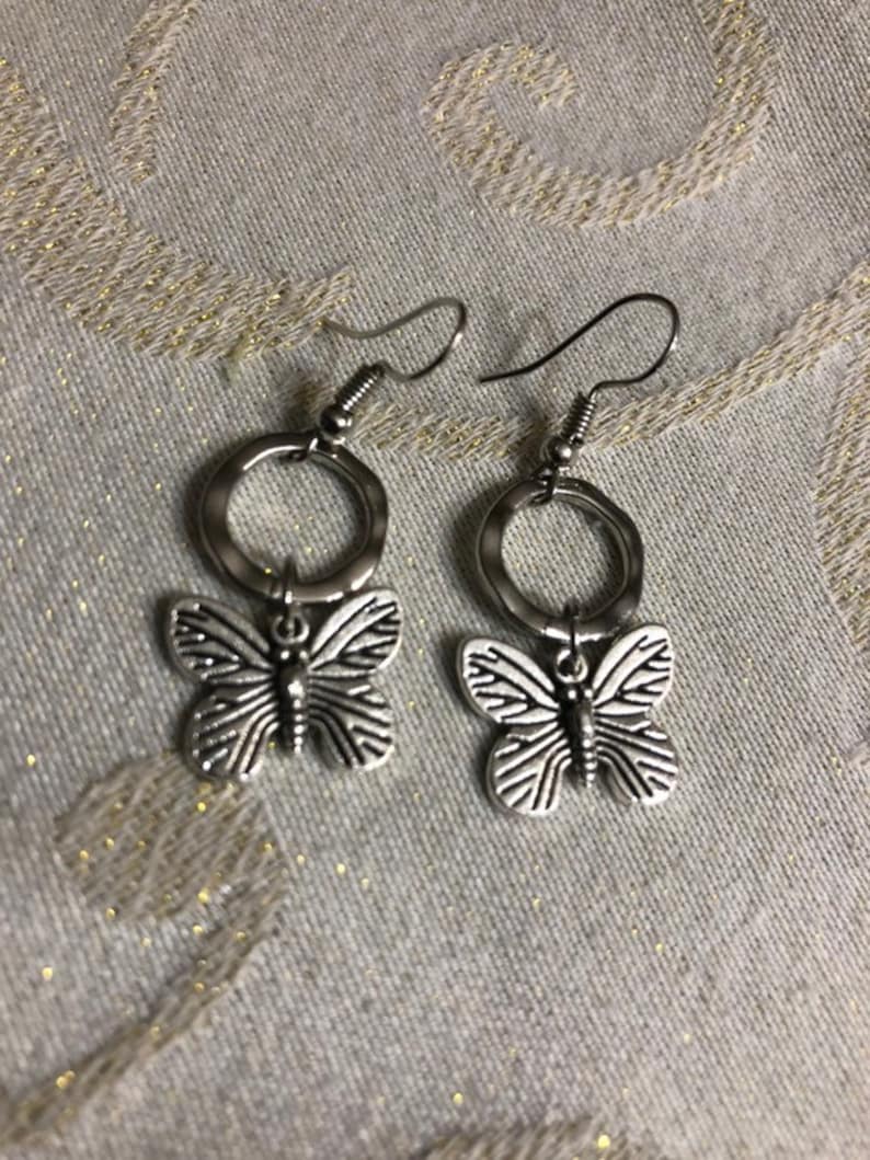 different styles. Cute silver plated earrings