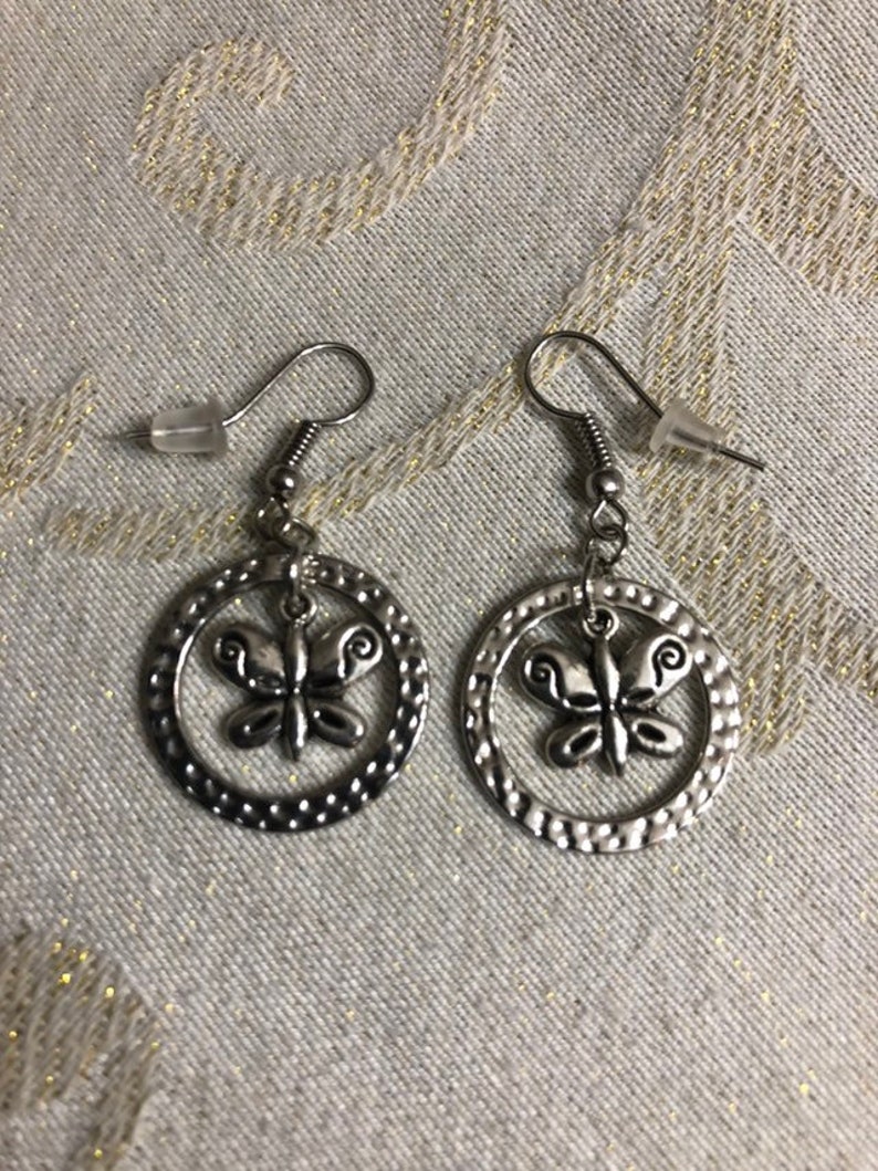 different styles. Cute silver plated earrings