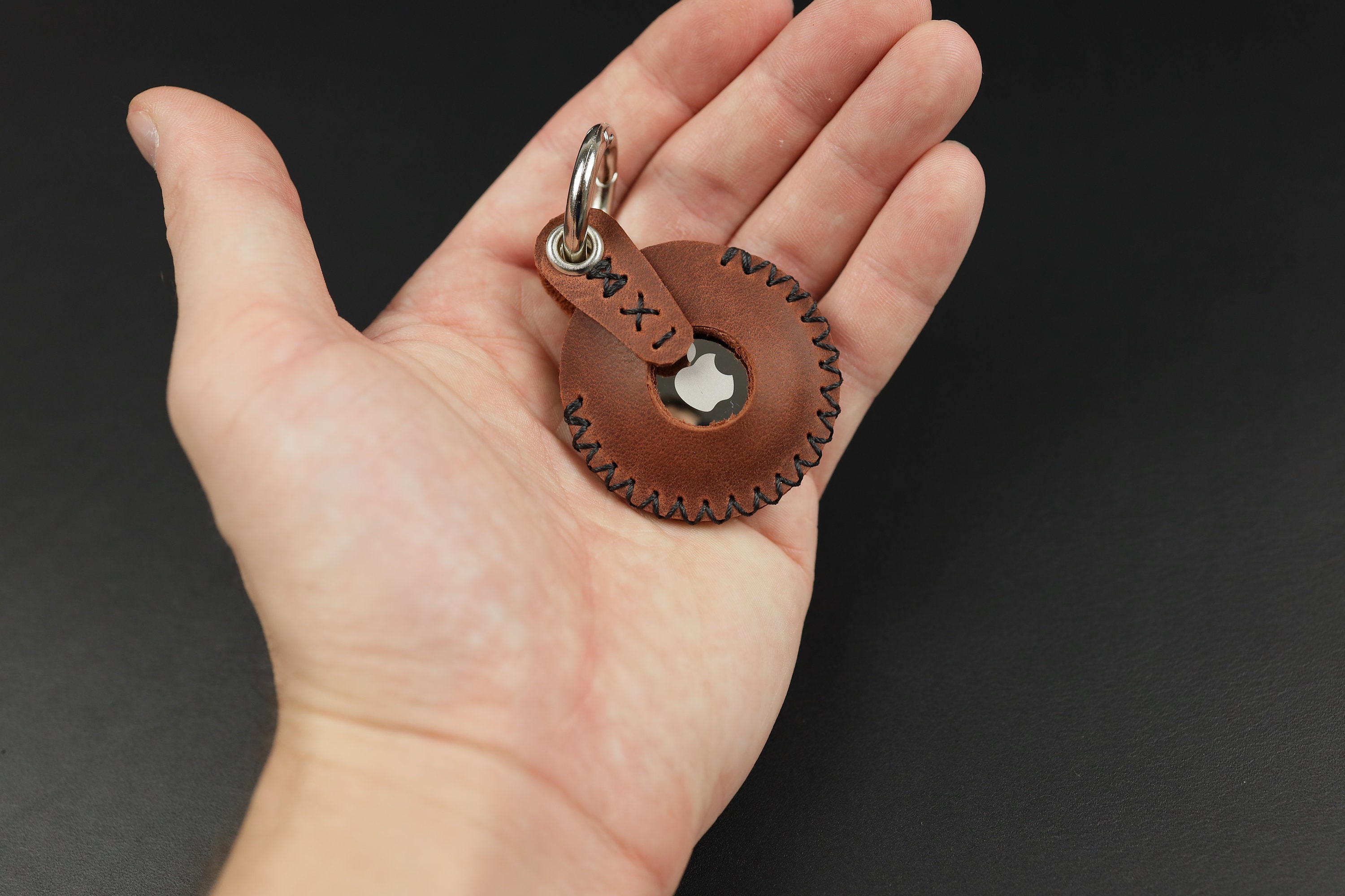 Air Tag Leather Keyring Leather Keychain Air Tag PDF Pattern Leather Case Apple Air Tag Template