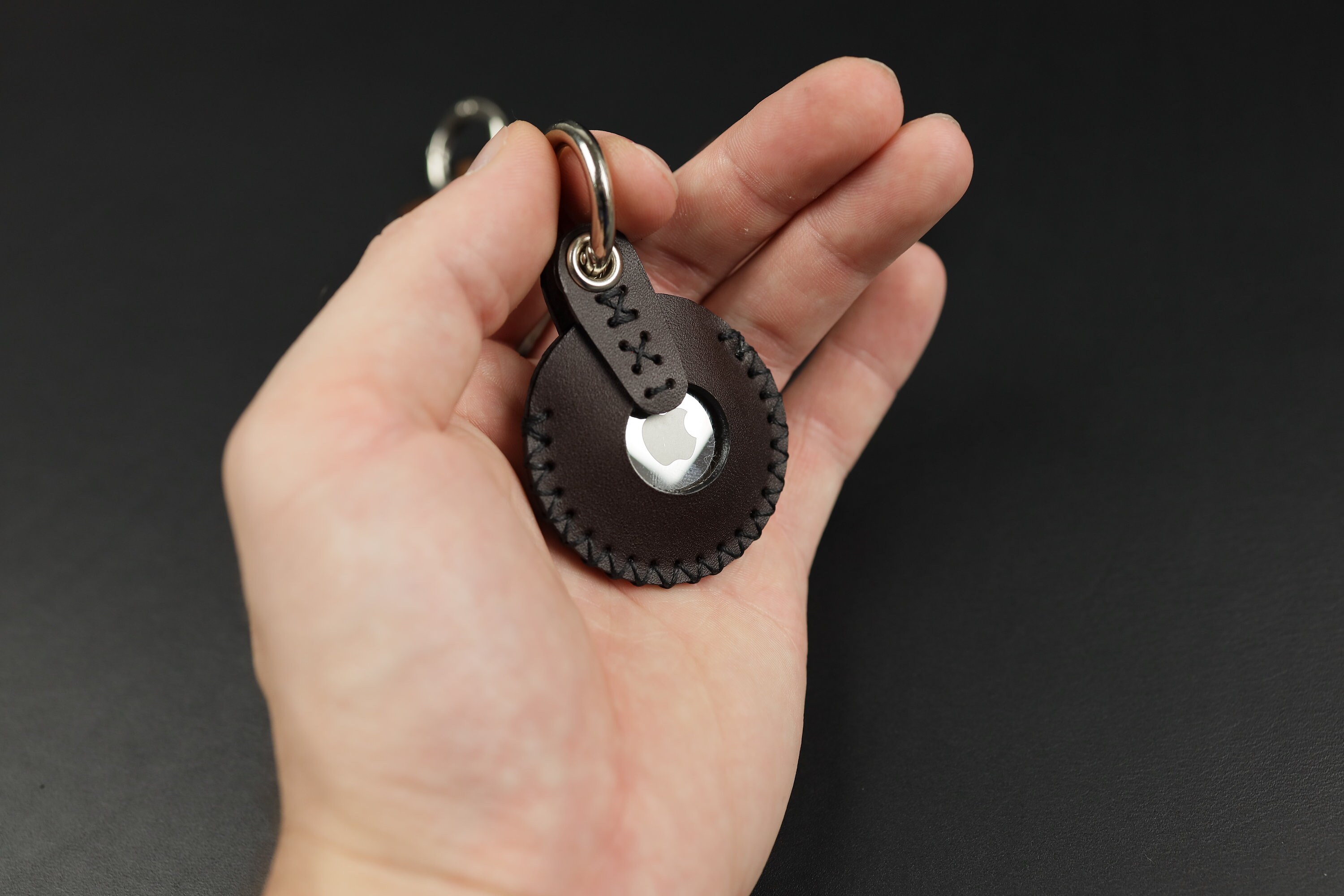 Air Tag Leather Keyring Leather Keychain Air Tag PDF Pattern Leather Case Apple Air Tag Template