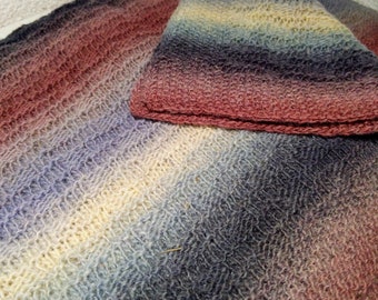 Baby blanket hand knitted woolen baby shower gift