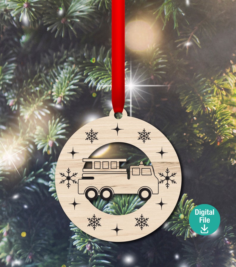 First Responder cut out Christmas ornaments, digital file, laser vector file, svg, pdf, ai, laser, glowforge 2020 Fire police 911 ambulance image 6