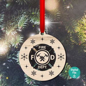 First Responder cut out Christmas ornaments, digital file, laser vector file, svg, pdf, ai, laser, glowforge 2020 Fire police 911 ambulance image 2