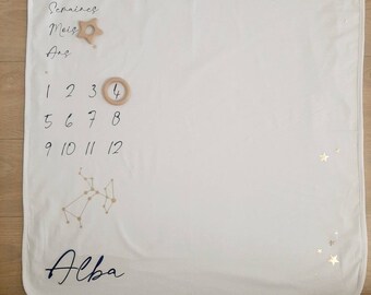 Stage cover - baby age blanket - Constellation / Stars theme