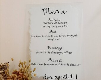 Menu Anniversaire Etsy