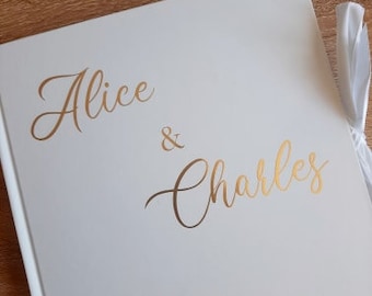 Personalized guest book stickers