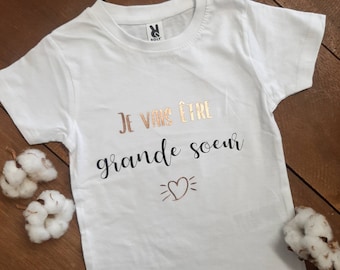 Tee shirt Futur grand(e) frère/ soeur- annonce grossesse