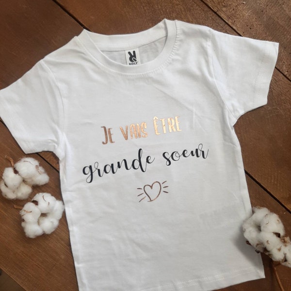 Tee shirt Futur grand(e) frère/ soeur- annonce grossesse