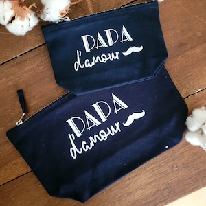 Trousses personnalisées - Parrain/ marraine / Papa/ Maman - pochette
