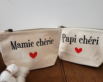 Trousses personnalisées - Papi & mamie - pochette