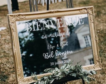 Stickers "Bienvenue au mariage de"