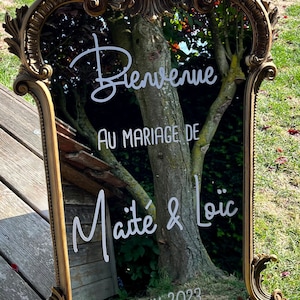 "Welcome to the wedding of" stickers