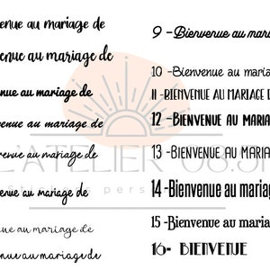 Stickers Bienvenue au mariage de image 7