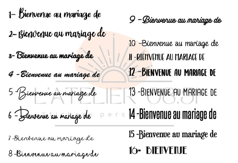 Stickers Bienvenue au mariage de image 7