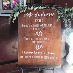 Stickers "The rules of the dance floor" - personalized wedding stickers