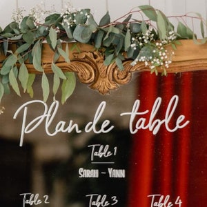 Titre &quot;PLAN DE TABLE&quot;