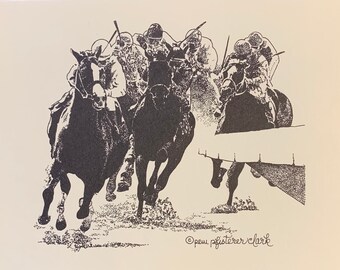 Derby Note Cards, Pem Pfisterer Clark