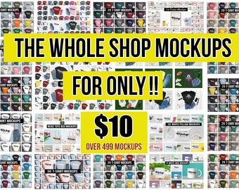 Tshirt Mockup Bundle Etsy