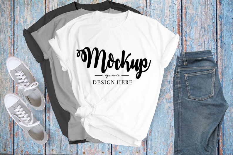 Download T-Shirt Mockup BUNDLE Bella Canvas 20 High Quality Mockups | Etsy