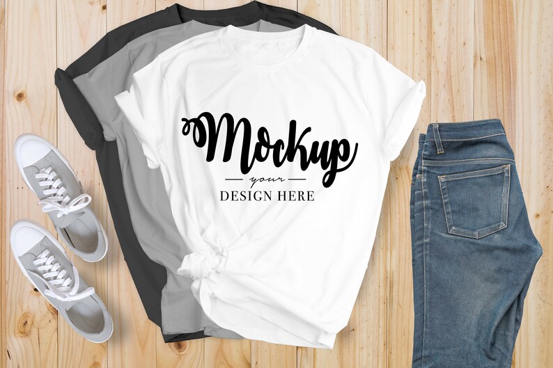 Download T-Shirt Mockup BUNDLE Bella Canvas 20 High Quality Mockups ...