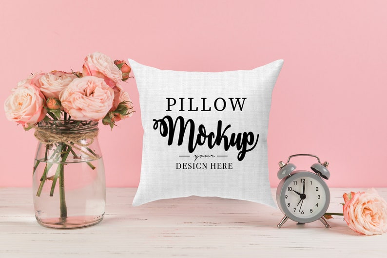Download Blank white square pillow mockup bundle 10 Pillow Mockup ...