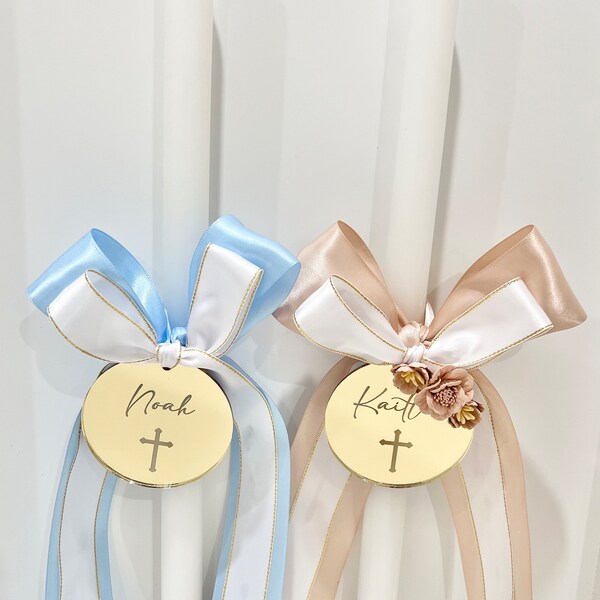 Palm Sunday Candle - Bow