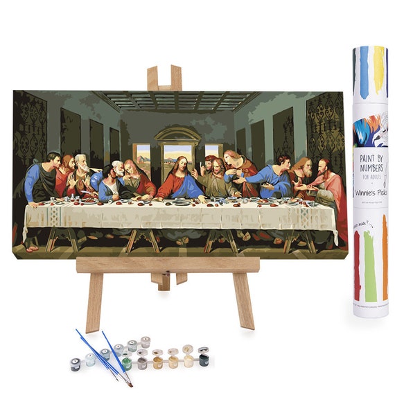 The Last Supper Adults Paint by Numbers Kit Leonardo Da Vinci Free Shipping  From California, USA 
